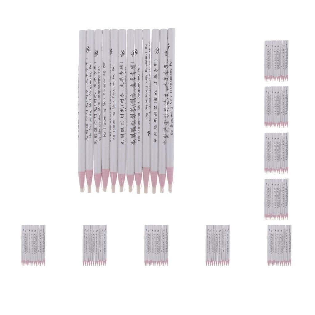 10 Set 12 Stück Schneiderkreide Bleistift China Marker Peel-Off Bleistifte für Stoff weiß