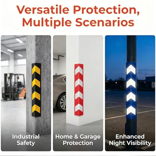 Protector Esquinero Industrial con Reflectores de Seguridad 31.5 pulg miniatura 7