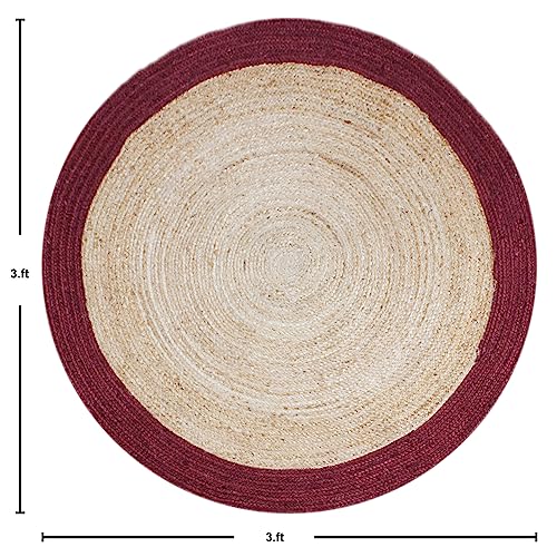 Tapis rond en jute résistant trafic intense pour protéger vos parquets