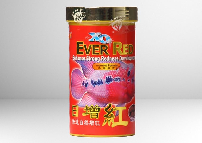 AQUALYF PETS Ocean Free XO Ever Red Flowerhorn Fish Food, 280 ml/100 GMS