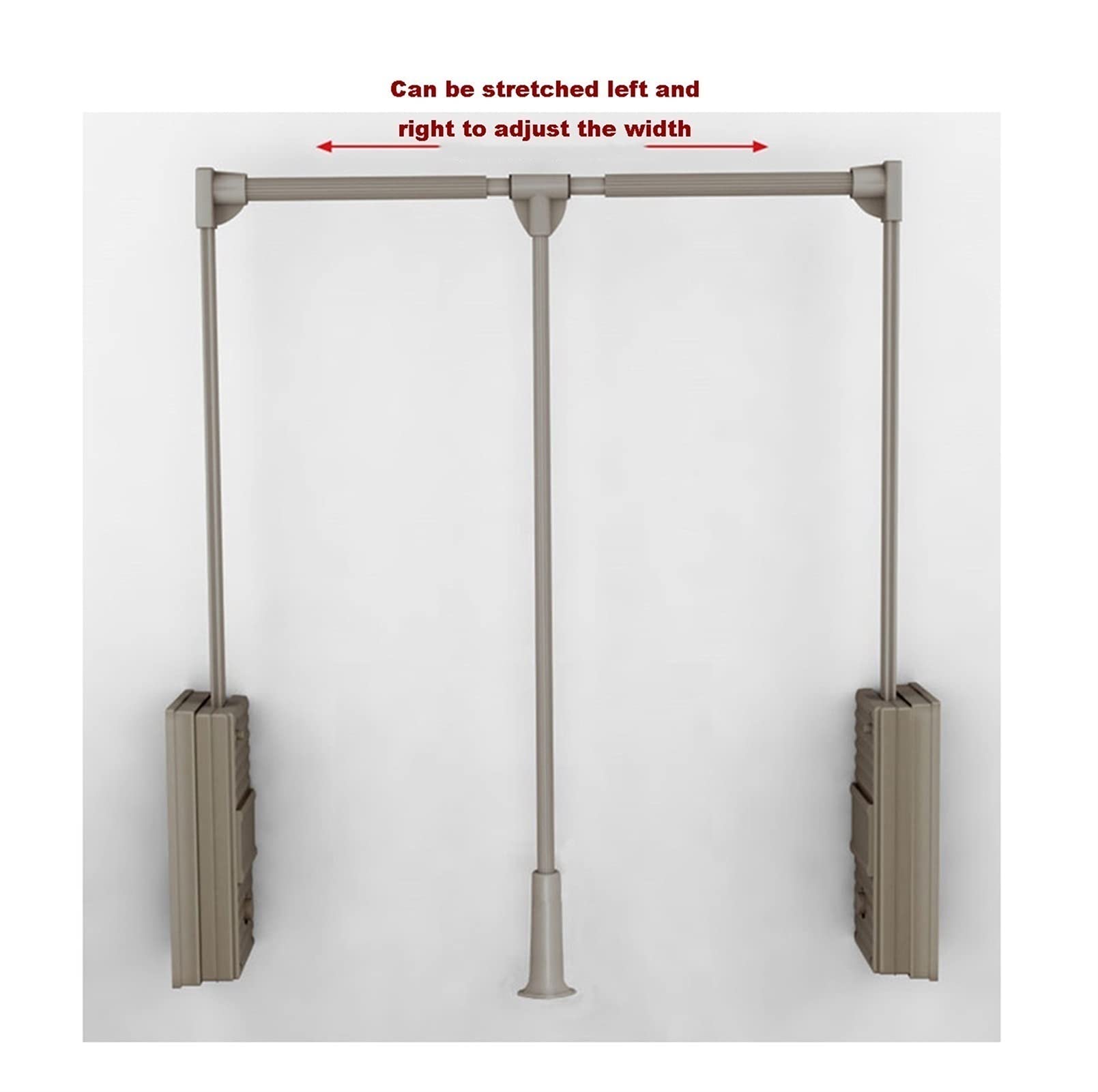 Champagne d Adjuble wysuwana szyna do szafy, chowany system Hanr dla łatwego Sto Soft Return obsługuje 30 kg, pasuje do szerokości 890-1200 mm