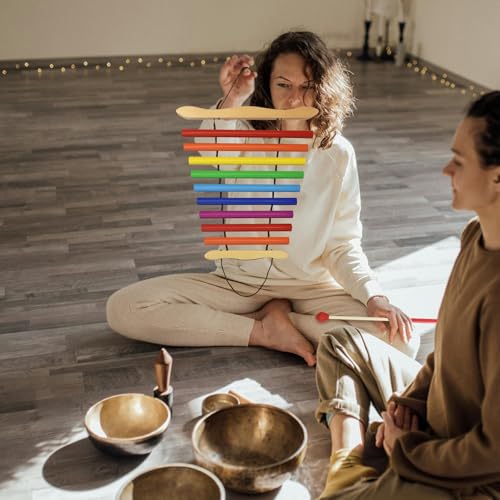 TNZMART Hanging 9 Note Sound Healing Chimes, Sound Bath Percussion Instruments For Yoga or Relaxation, Meditation Wind Chime - Image 7