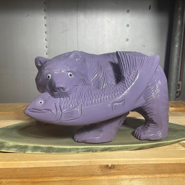 Amazon.co.jp: 木彫り熊 プーさん 北海道 オリジナル 一点物