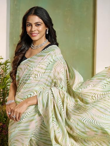 Image of Garden Vareli Art Silk Abstract Printed Saree