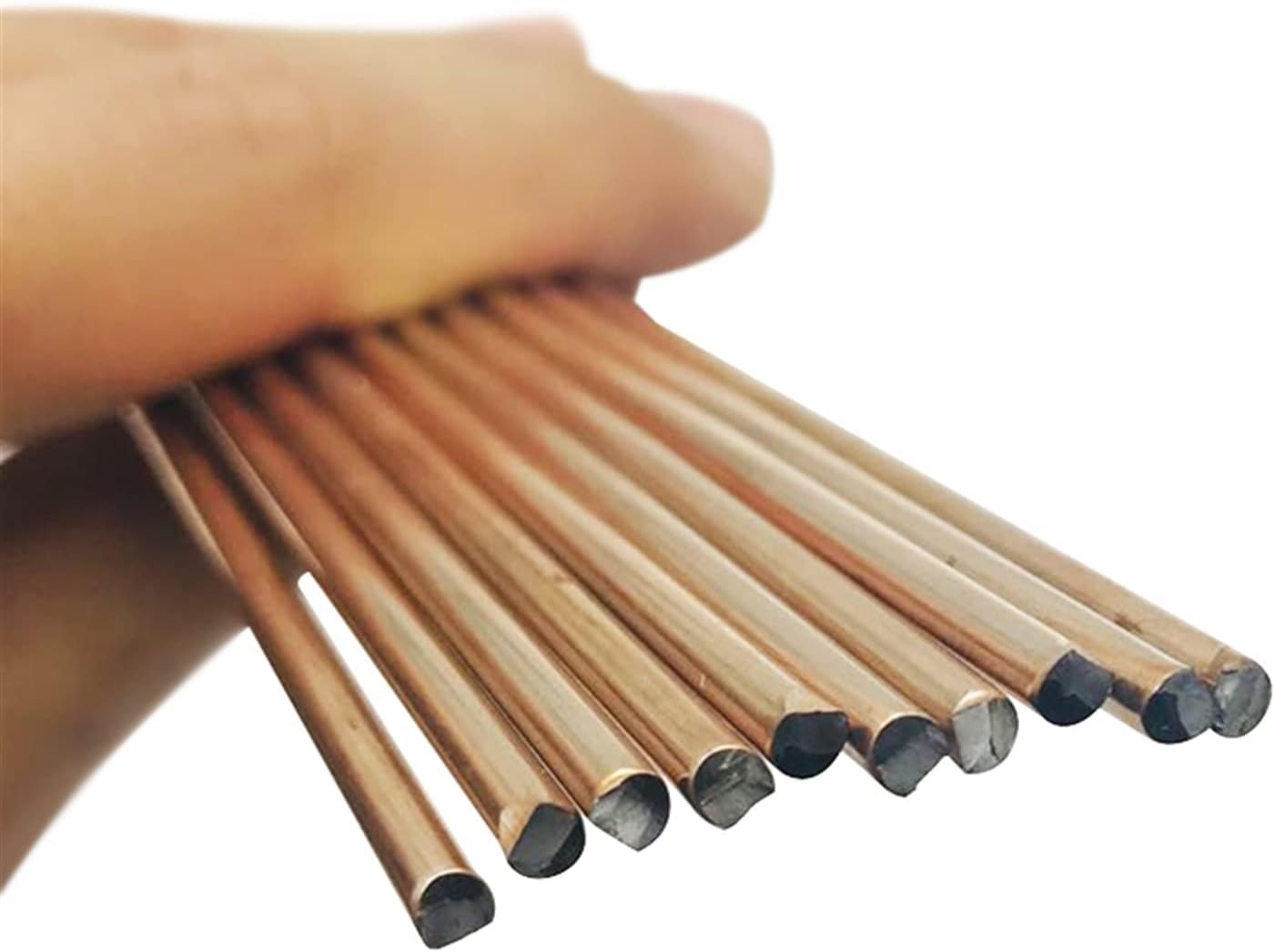 Welding Electrode 10pcs 1.6/2.4/3.2mm*330mm Red Copper Welding Brazing