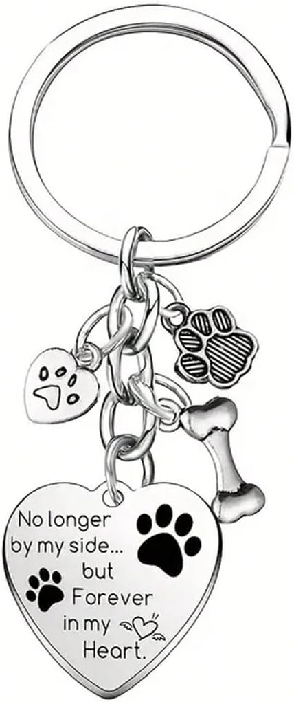 Personalized Dog Memorial Keychain, Custom Keychain with Picture Pet Memorial Gifts, Custom Dog Keychains with Text