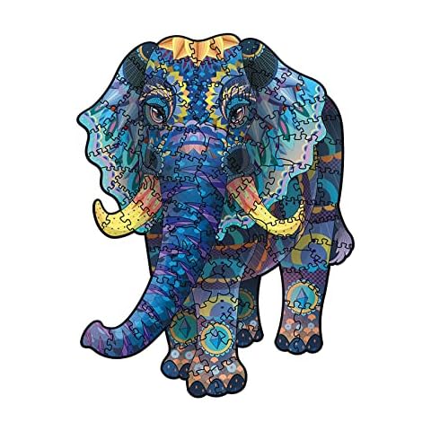 Holzpuzzle Erwachsene 3D Wooden Puzzle Holz Puzzles Spielzeug Tierform Unregelmäßige Teile Geschenk Cover