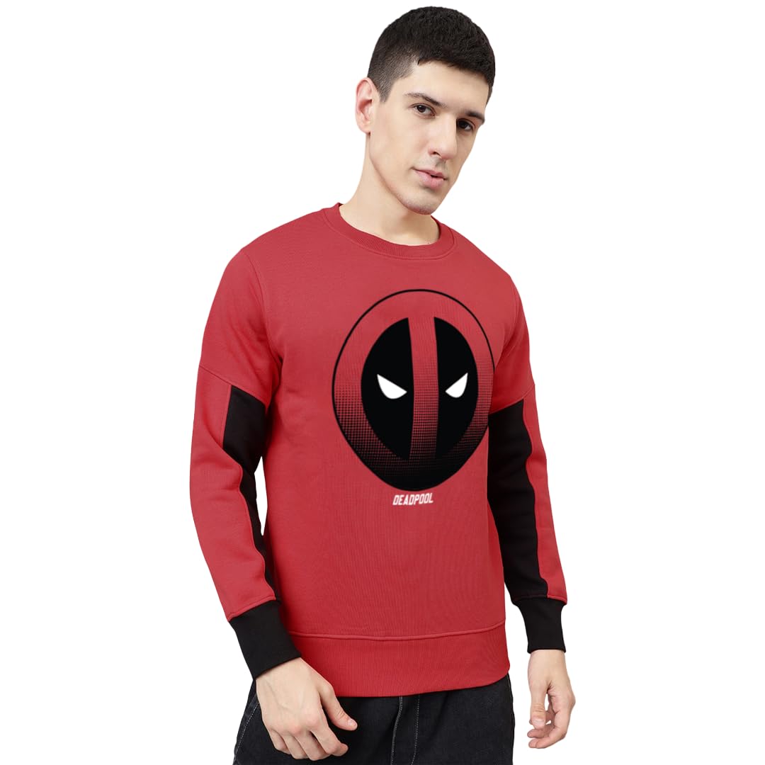 free authority Official Deadpool Printed Regular fit Sweatshirt for Men-picture-18