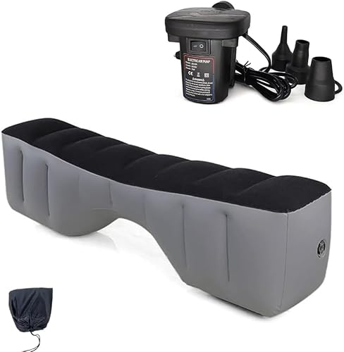 Berocia SUV Car Air Mattress with Pump Back Seat Gap Pad Filler Extender Bed for Dogs Kids Adults Travel Sleeping Legs Foot Rest