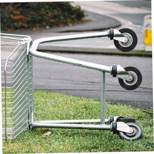 Roue de chariot de supermarché et tondeuse pour simplifier le jardinage - 6