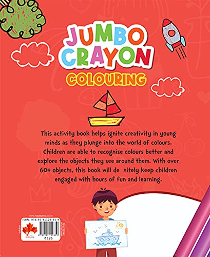Image of Jumbo Colouring Book - Crayon Colouring for children