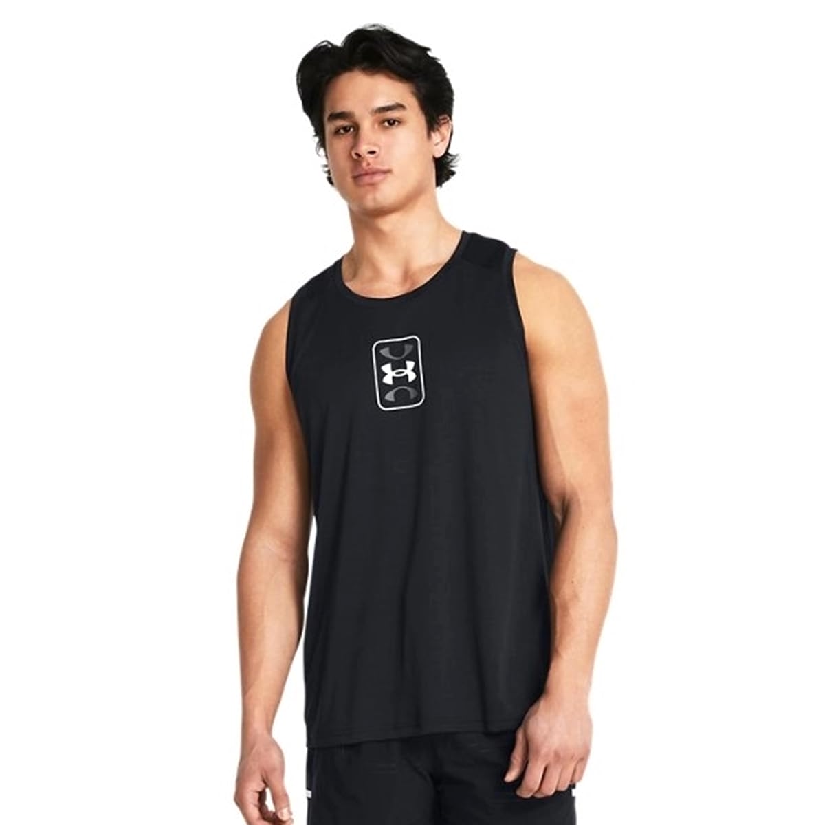 Under Armour Mens Baseline Performance Basketball Shirt Black XS