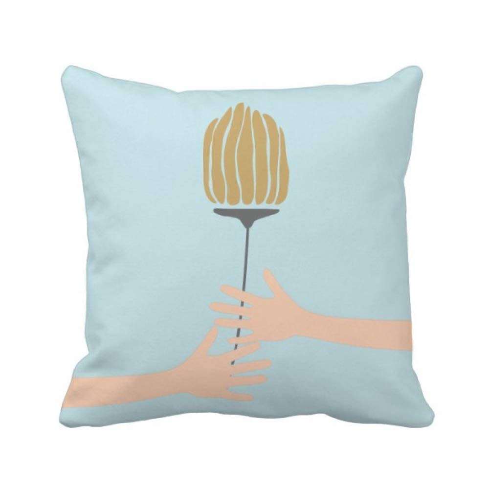 Coussin de bourgeon plantes art abstrait salon cocooning moderne