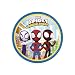 10pcs/lot Plates Spiderman Theme Disposable Happy Birthday Wedding Decoration Su