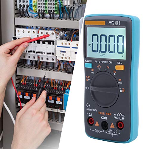 Multimètre 6000 points Cocoarm avec testeur de capacité et mesure de température précise - 6