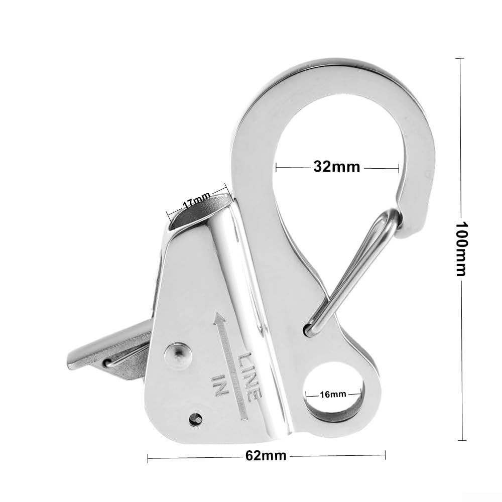 Clip De Ligne Réglable En Acier Inoxydable 316 – Pour Pare-chocs De Yacht Et Amarrage – Diamètre 9,5 Mm & 15,9 Mm