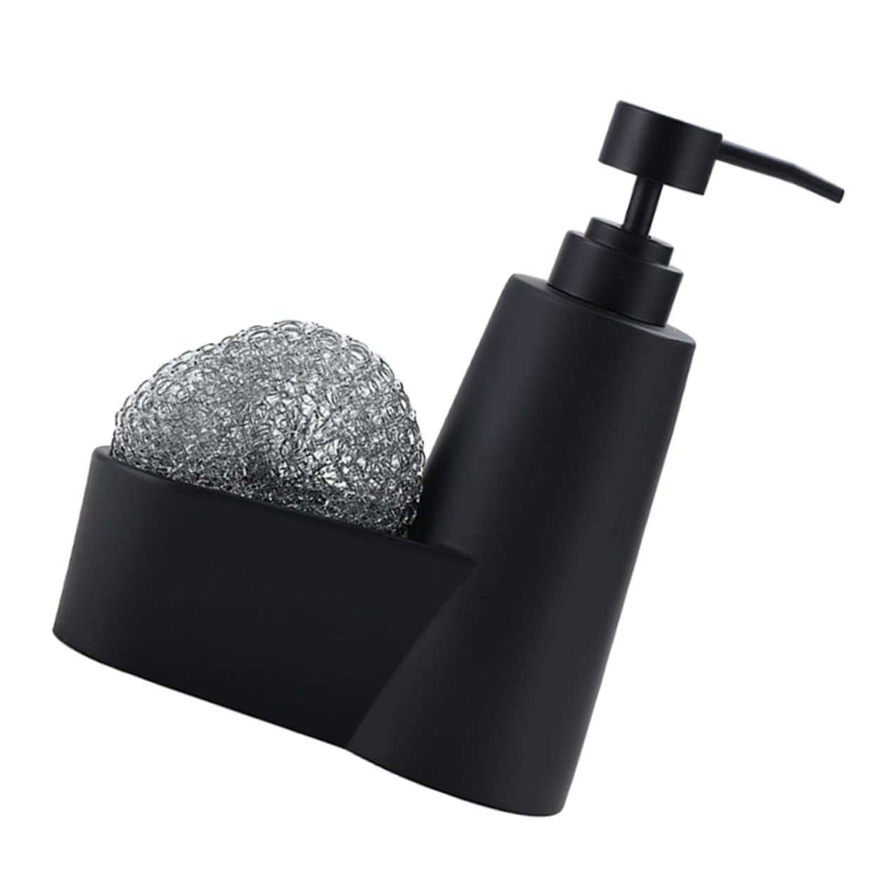 Distributeur De à Vaisselle avec Porte-éponge pour Évier De Cuisine Organiseur De Nettoyage