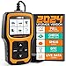 Produktbild ANCEL AD410 Enhanced Auto OBD2 Diagnosegerät, OBDII/EOBD Diagnose Fehlerspeicher Auslesen, 8 Sprachen DTC KFZ Diagnosegerät für nach 1996 Alle Fahrzeuge (Schwarz/Gelb)