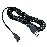 Vista 2 de Cable de carga micro USB trenzado de 8.9ft de largo para control de Microsoft Xbox One