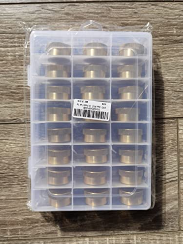 Image of YOUHO 24pcs Brass Refill Cap 1 LB Propane Bottle Cap Gas Tank Cylinder Sealed Protection