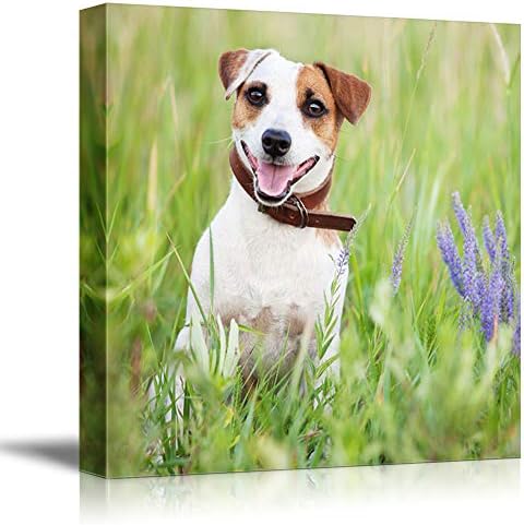 SIGNFORD Personalized Canvas Prints Funny Pets Dogs Pictures Customize Poster Wall Art with Your Own Pictures Wood Frame Digitally Printed-16x16inches