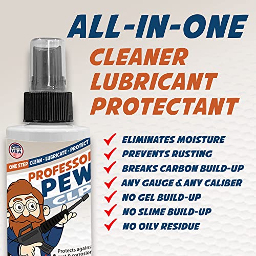 Professor Pew Gun Rust Remover – Clean, Lube, And Protect Against Build-Up | Advanced Military-Grade Clp Degreaser Oil For All Firearms #TOP2