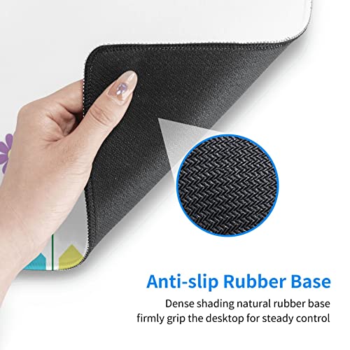 Tapis de souris de jeu antidérapant hiboux 40 cm lavable