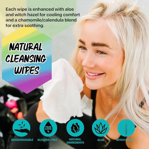 Image of The Klean Freak Body Wipes - 12 count Individually Wrapped | Showerless Body Wipe for Women & Men | Sustainable Bodywipes for Gym, Travel, Camping | Scent Free