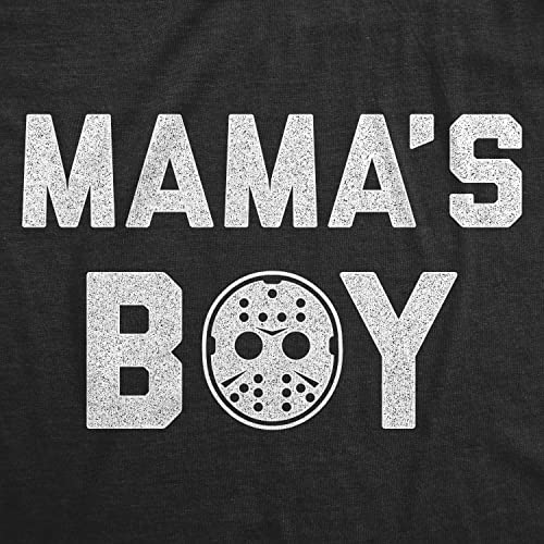 Crazy Dog T-Shirts Mama's Boy Baby Bodysuit Funny Halloween Horror Movie Hockey Mask Graphic Jumper2