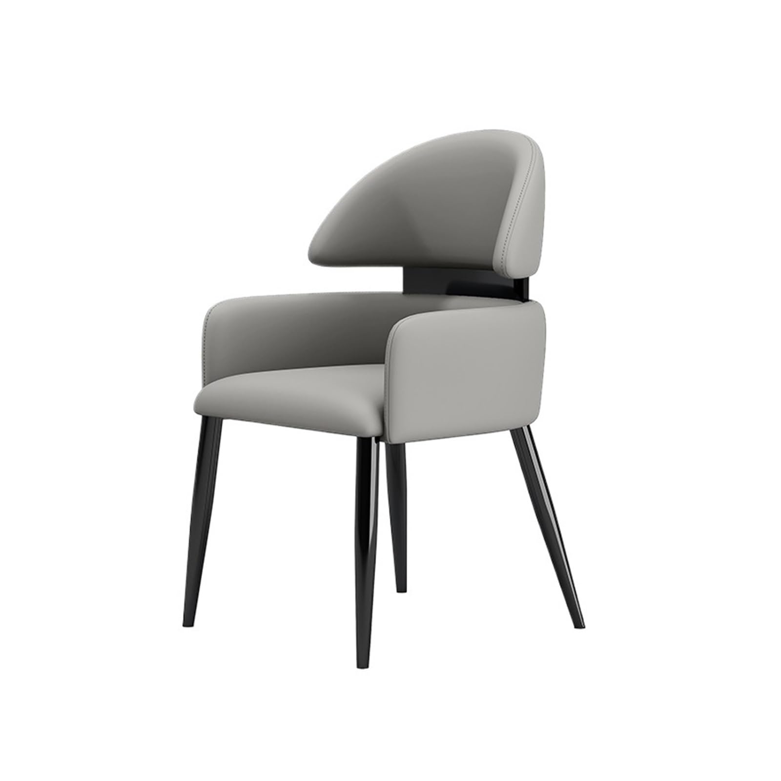 Chaise de salle à manger en simili cuir pour repas en famille et salon