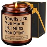LEADO Candle, Half Marathon Gifts, Half Marathon Essentials for Women, Men