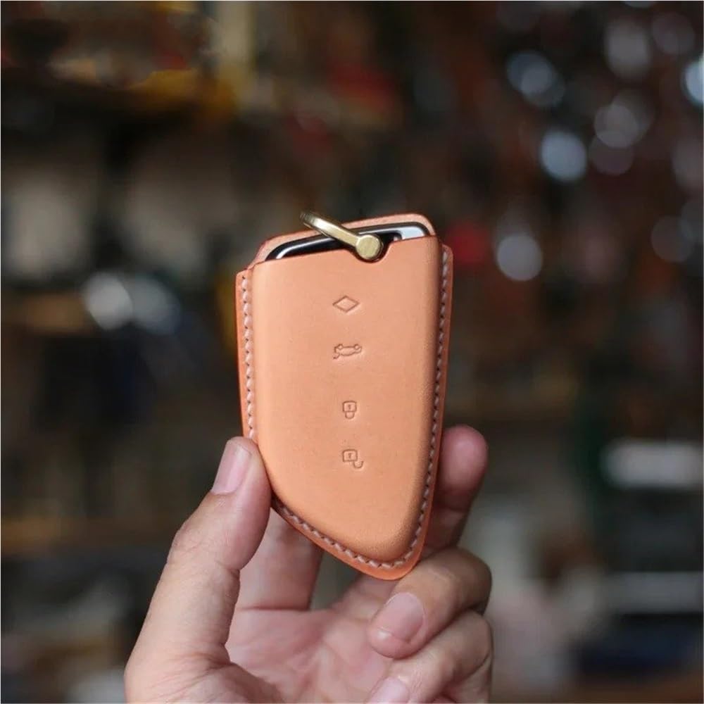 Funda para Llave de Coche Funda para Llave Personalizada Hecha a Mano, Apta para Ix3, Ix1, Ix2, ...4 y Ix3, Ix4. Funda para Llave con Textura Sencilla.