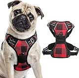 Seguro: ¡Su perro disfrutará de la caminata diaria en rabbitgoo arnés para perros cómodo! Hecho de Nylon Oxford duradero y acolchado con Soft Cushion para proteger la piel de su perro. La malla de aire transpirable mantiene a su perro fresco durante las actividades al aire libre. Las tiras reflectantes súper brillantes aseguran una caminata Segura tanto de día como de noche