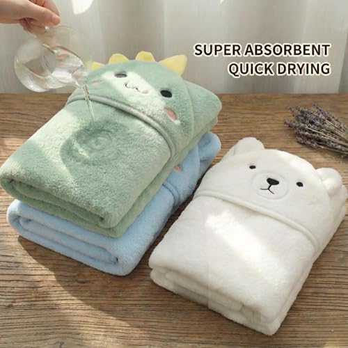 Image of Hooded Baby Towel - 3 Pack Premium Soft Bath Towel for Baby, Newborn,Infant - Ultra Absorbent,Natural Baby Stuff Towel, Soft Coral Velvet Coral Fleece Bath Towel for Boys and Girls