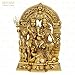 Shyam Antique Creation Large Size Brass Hindu Lord Shiva Family Statue - God Shiv, Parvati, Ganesh Idol Sculpture Shiv Parivaar Figurine Hindu God Mahadev Family Murti for Pooja, 22.9 x 16.5 Cm