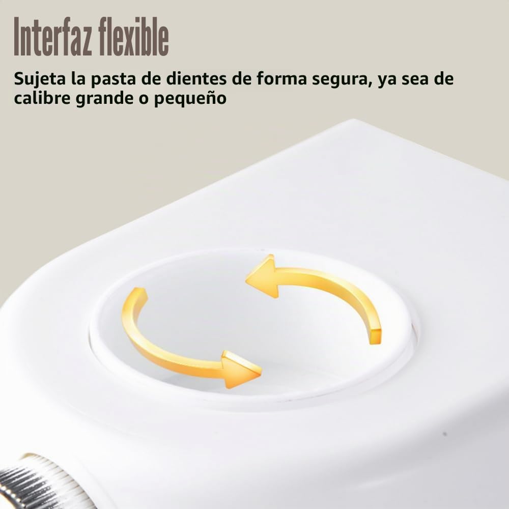 Dispensador de pasta de dientes sin perforación, soporte automático de pasta de dientes con sensor, dispensador de pasta de dientes eléctrico montado en la pared para ducha, baño, lavandería
