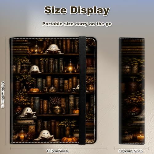 Image of Photo Album 4x6 120 Photos with Strong Elastic Band, Ghost Bookshelf | Large Capacity Premium Leather Picture Album, Portable Wallet Albums Photo Book for Family Anniversaries Wedding Baby
