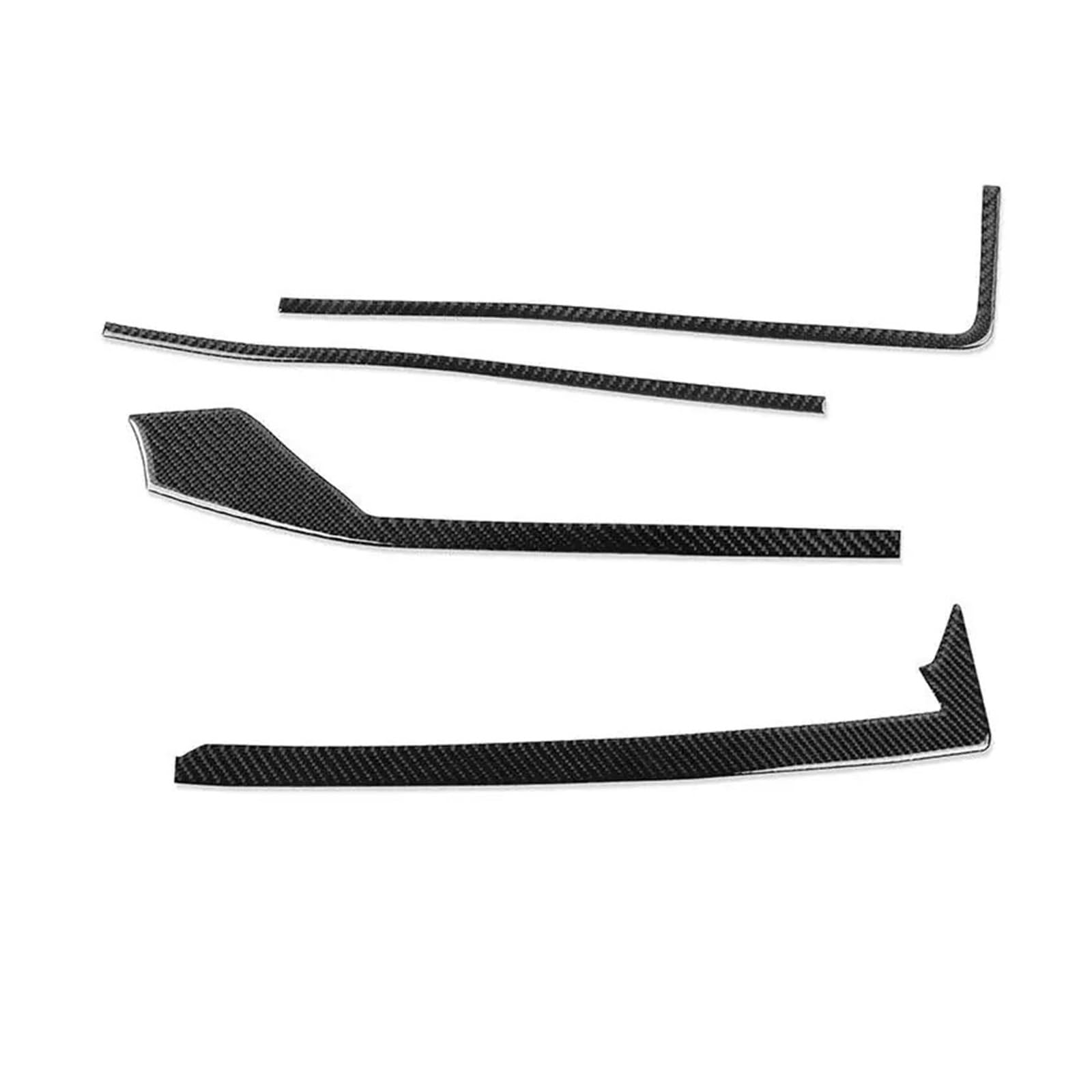 Console Panel Trim for A3 S3 8Y 2021 2022 2023 2024 2025 Car Accessories Dashboard Panel Frame Air Vents Strips Trim Soft Carbon Fiber Sticker(RHD)
