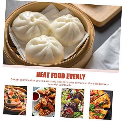 Kichvoe 500Pcs Nonstick Steamer Liners Tear Resistant Kitchen Supplies BBQ Paper Pads for Easy Cleanup and Oil Absorption - Image 9