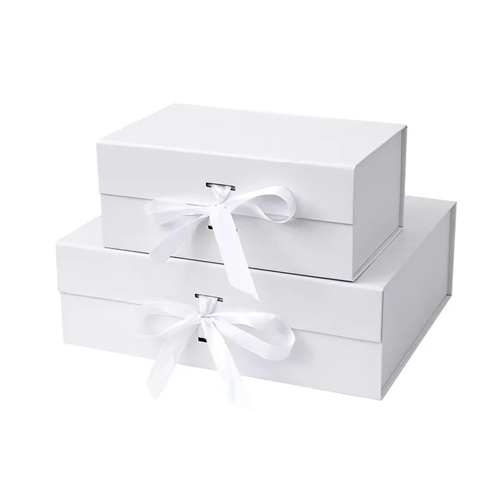 Coffrets cadeaux pliables en papier rigide, 4 pièces/lot pour Mariage, Anniversaire