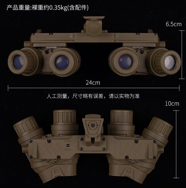 Hanlong Tactical GPNVG 18 Night Vision Goggles NVG Model No Function & L4G69 Mount, Black