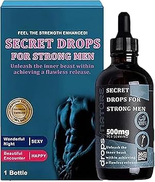 Secret Drops for Strong Men,Secret Happy Drops,PleasurePeak Oral Drops, Enhancing Sensitivity and Pleasure,Secret Happy Drops for Adults, Boost Energy Levels, Promoting Improved Blood Flow (1)
