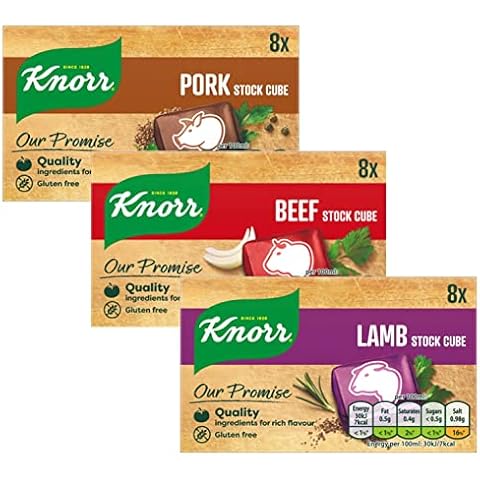 Knorr Stock Cubes 8x10G Bundle (Pork, Beef, Lamb) - Box of 3 Cover