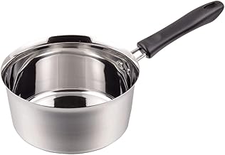 Pearl Metal HB-1889 Snow Pan, 7.9 inches (20 cm), Induction Compatible, Easy Pouring, Stainless Steel Pot, Made in Japan, Silver