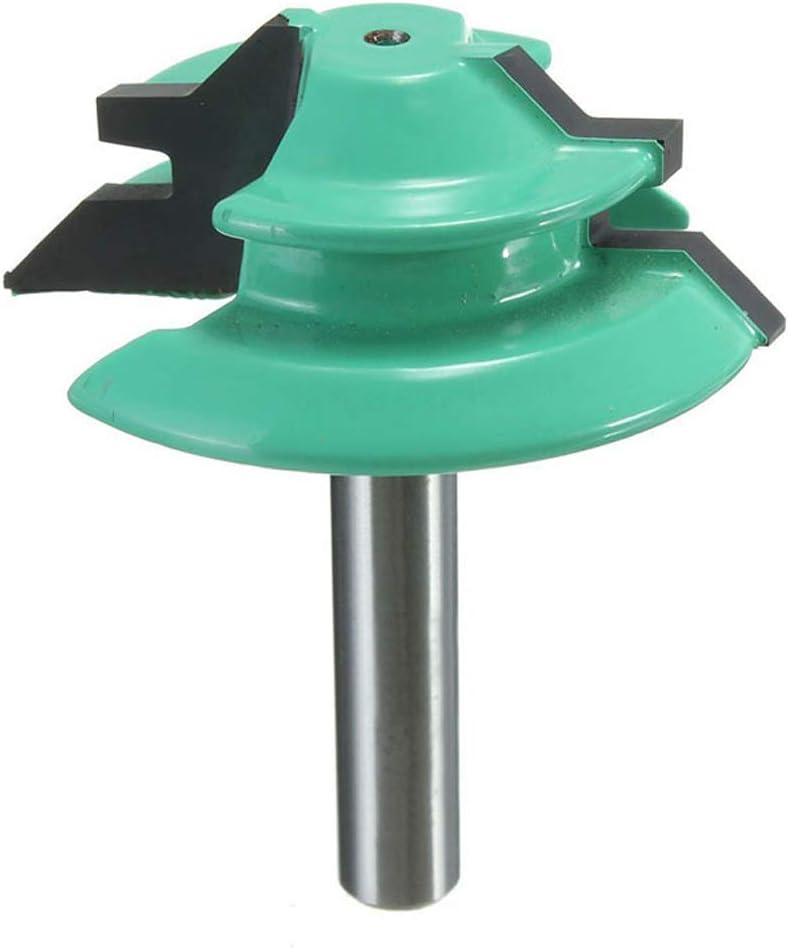 1/2 Inch Shank 45 Degree Lock Miter Router Bit Joint Router Bit Woodworking Cutter Tool for Joining Drawer Boxes, Cabinet Parts