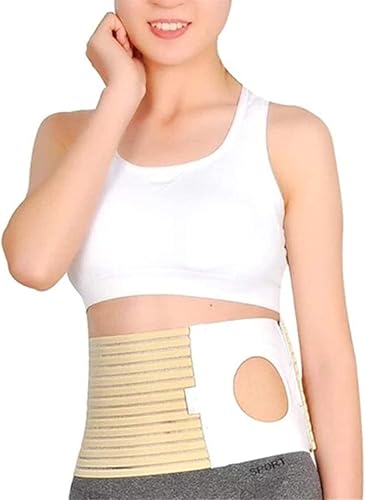 Wheelchair Accessories Adjustable Ostomy Hernia Belt (Hole 3.14") Unisex Stoma Support with Stoma Opening for Colostomy Bag to Prevent Parastomal