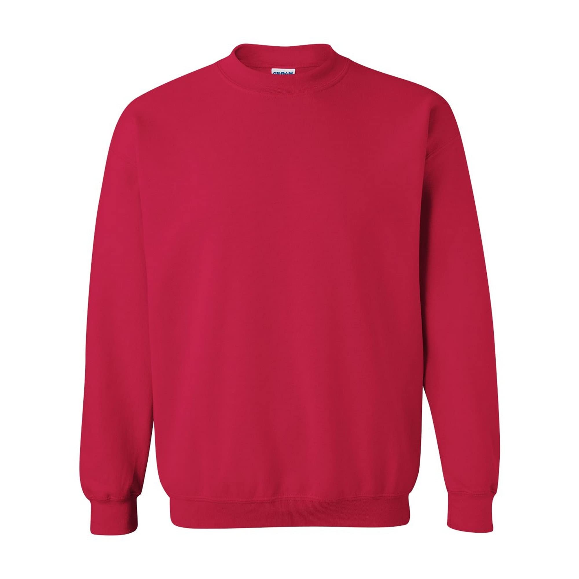 Gildan Men's Cherry Red 50/50 Adult Crewneck Sweatshirt, Red (Cherry Red), S Uk