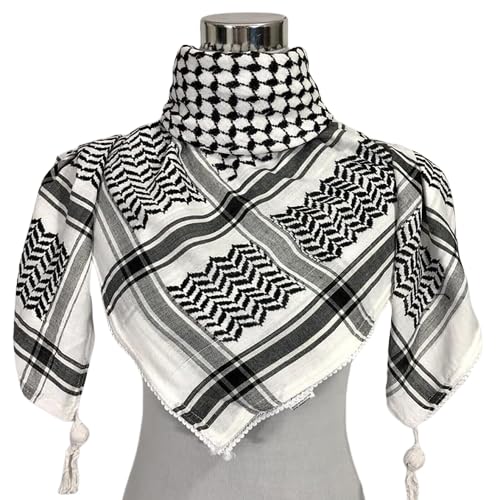 Shemagh Keffiyeh Scarf for Men and Women, Premium Quality, Original Design, Palestine Original, 100% Cotton Iraqi Design2