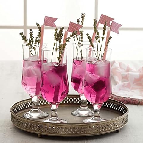 LAV 6x 385ml Tulip Beer Glasses Set Cover