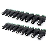 ZRAMO 20 Pcs 5.5x2.1mm Female DC Power Jack Adapter Connector Plug for CCTV Security Camera …